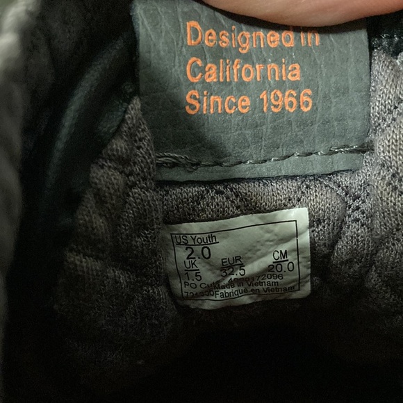 Gray & Orange Sturdy High Top Vans - Picture 5 of 6